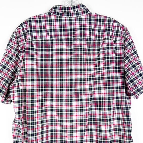 Denim & Supply Ralph Lauren Short Sleeve Button Front Plaid Shirt Mens Size Med - Picture 9 of 10